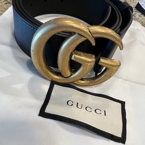 Gucci Leather Belt Wide